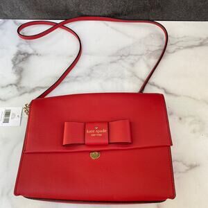 Kate Spade Robinson Street Zambia Leather Red Carpet Crossbody Bag NEW